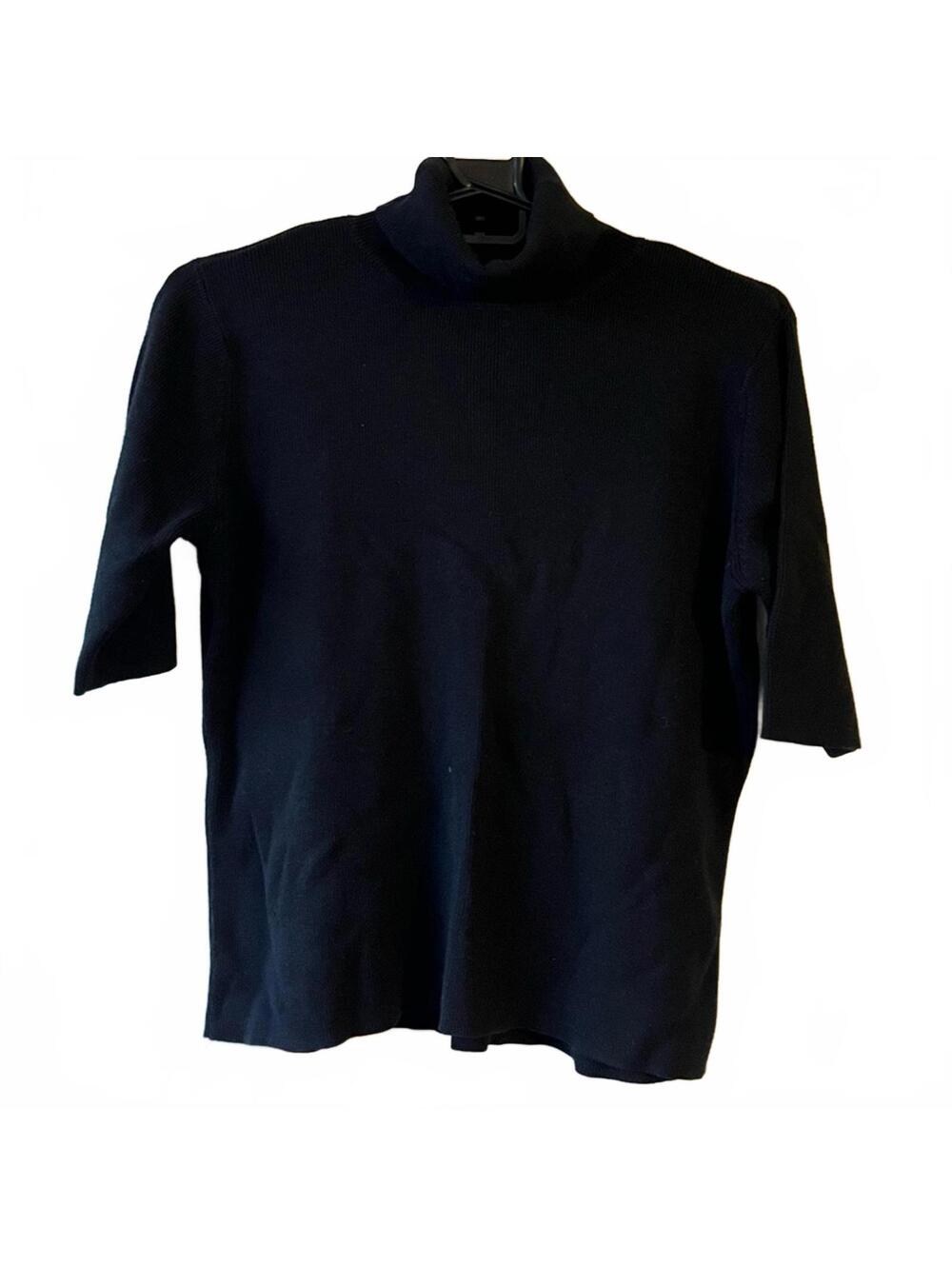 Amanda Smith Black Turtleneck Women's Top